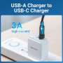 Купить ᐈ Кривой Рог ᐈ Низкая цена ᐈ Переходник Vention USB - USB Type-C V 2.0 (M/F) Black (CDWB0)