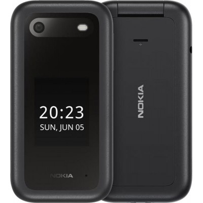 Купить ᐈ Кривой Рог ᐈ Низкая цена ᐈ Мобильный телефон Nokia 2660 Flip Dual Sim Black; 2.8" (320x240) TN / раскладной / Unisoc T1