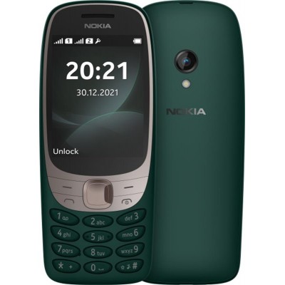 Купить ᐈ Кривой Рог ᐈ Низкая цена ᐈ Мобильный телефон Nokia 6310 Dual Sim Green; 2.8" (320х240) TFT / кнопочный моноблок / ОЗУ 1