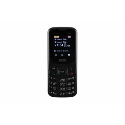 Купить ᐈ Кривой Рог ᐈ Низкая цена ᐈ Мобильный телефон 2E E180 2023 Dual Sim Black (688130251044); 1.77" (160х128) TN / кнопочный