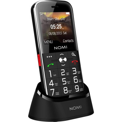 Купить ᐈ Кривой Рог ᐈ Низкая цена ᐈ Мобильный телефон Nomi i220 Dual Sim Black; 2.2" (176x144) TN / кнопочный моноблок / MediaTe