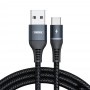 Купить ᐈ Кривой Рог ᐈ Низкая цена ᐈ Кабель Remax RC-152a Colorful Light USB - USB Type-C, 2.4 A, 1 м, Black (6972174152080)