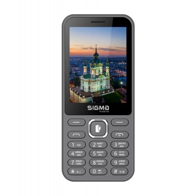 Купить ᐈ Кривой Рог ᐈ Низкая цена ᐈ Мобильный телефон Sigma mobile X-style 31 Power Type-C Dual Sim Grey; 2.8" (320х240) TN / кн