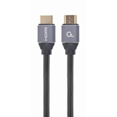 Купить ᐈ Кривой Рог ᐈ Низкая цена ᐈ Кабель Cablexpert HDMI - HDMI V 2.0 (M/M), 5 м, черный/серый (CCBP-HDMI-5M) коробка