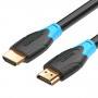 Купить ᐈ Кривой Рог ᐈ Низкая цена ᐈ Кабель Vention HDMI - HDMI V2.0 (M/M), 1 м, черный (AACBF)