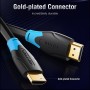 Купить ᐈ Кривой Рог ᐈ Низкая цена ᐈ Кабель Vention HDMI - HDMI V2.0 (M/M), 1 м, черный (AACBF)