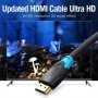 Купить ᐈ Кривой Рог ᐈ Низкая цена ᐈ Кабель Vention HDMI - HDMI V 2.0 (M/M), 2 м, Black (AACBH)