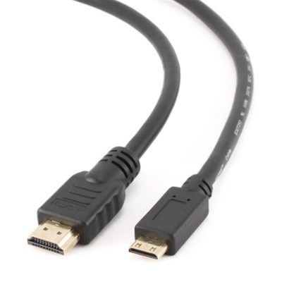 Купить ᐈ Кривой Рог ᐈ Низкая цена ᐈ Кабель Cablexpert HDMI - mini-HDMI V 1.4 (M/M), 1.8 м, Black (CC-HDMI4C-6)