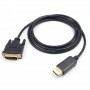 Купить ᐈ Кривой Рог ᐈ Низкая цена ᐈ Кабель Prologix DisplayPort - DVI (M/M), 3 м, Black (PR-DP-DVI-P-04-30-3m)