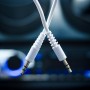 Купить ᐈ Кривой Рог ᐈ Низкая цена ᐈ Кабель Xqisit Audio Cable 3.5 мм - 3.5 мм (M/M), 1.2 м, White (4029948026954)