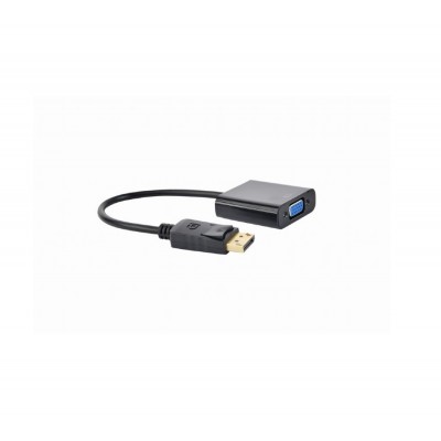 Купить ᐈ Кривой Рог ᐈ Низкая цена ᐈ Адаптер Cablexpert DisplayPort - VGA (M/F), 0.15 м, Black (A-DPM-VGAF-02)