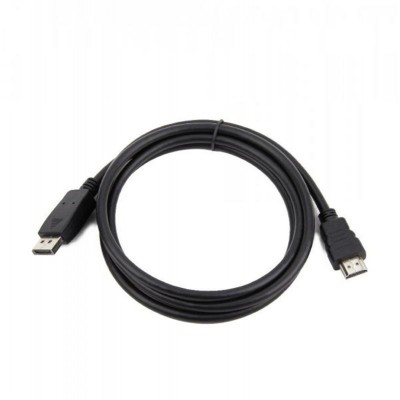 Купить ᐈ Кривой Рог ᐈ Низкая цена ᐈ Кабель Cablexpert DisplayPort - HDMI (M/M), 3 м, Black (CC-DP-HDMI-3M)