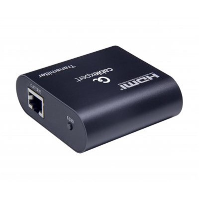 Купить ᐈ Кривой Рог ᐈ Низкая цена ᐈ Удлинитель Cablexpert HDMI - RJ-45 (F/F), до 60 м, Black (DEX-HDMI-03)