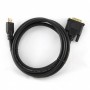 Купить ᐈ Кривой Рог ᐈ Низкая цена ᐈ Кабель Cablexpert HDMI - DVI V 1.4 (M/M), 1.8 м, черный (CC-HDMI-DVI-6) пакет