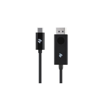 Купить ᐈ Кривой Рог ᐈ Низкая цена ᐈ Кабель 2E Displayport - USB Type-C (M/M), 1 м, Black (2E-W1402)