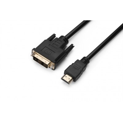 Купить ᐈ Кривой Рог ᐈ Низкая цена ᐈ Кабель Prologix Premium HDMI - DVI V 1.3 (M/M), Single Link, 18+1, 3 м, Black (PR-HDMI-DVI-P