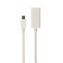 Купить ᐈ Кривой Рог ᐈ Низкая цена ᐈ Адаптер Cablexpert mini DisplayPort - HDMI (M/F), 0.15 м, White (A-mDPM-HDMIF-02-W)