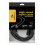 Купить ᐈ Кривой Рог ᐈ Низкая цена ᐈ Кабель Cablexpert HDMI - HDMI V 1.4 (M/M), вилка/угловая вилка, 4.5 м, черный (CC-HDMI490-15