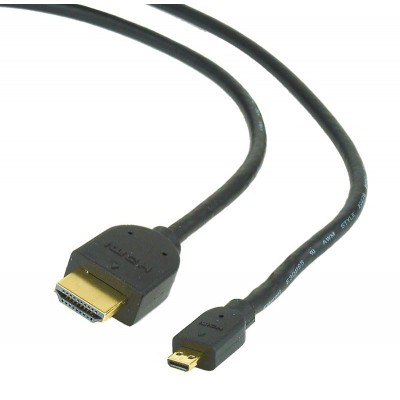 Купить ᐈ Кривой Рог ᐈ Низкая цена ᐈ Кабель Cablexpert HDMI - micro-HDMI V 2.0 (M/M), 4.5 м, Black (CC-HDMID-15)