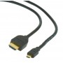 Купить ᐈ Кривой Рог ᐈ Низкая цена ᐈ Кабель Cablexpert HDMI - micro-HDMI V 2.0 (M/M), 4.5 м, Black (CC-HDMID-15)