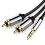 Купить ᐈ Кривой Рог ᐈ Низкая цена ᐈ Кабель Vention AUX 3.5 mm M - 2xRCA M, 1 m, Black (BCFBF)