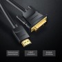 Купить ᐈ Кривой Рог ᐈ Низкая цена ᐈ Кабель Vention DVI - HDMI V 1.4 (M/M), 1.5 м, Black (ABFBG)