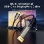 Купить ᐈ Кривой Рог ᐈ Низкая цена ᐈ Кабель Vention USB Type-C - DisplayPort (M/M), 0.5 м, Black (CRFBD)