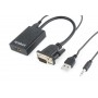 Купить ᐈ Кривой Рог ᐈ Низкая цена ᐈ Адаптер Cablexpert HDMI - VGA (F/M), 0.15 м, Black (A-VGA-HDMI-01)