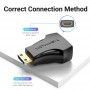 Купить ᐈ Кривой Рог ᐈ Низкая цена ᐈ Адаптер Vention HDMI - mini-HDMI (F/M), черный (AISBO)