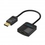 Купить ᐈ Кривой Рог ᐈ Низкая цена ᐈ Перехідник Vention DisplayPort - HDMI, 0.2 m (HBGBB)