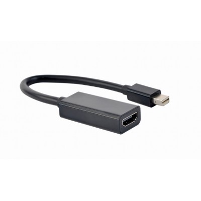 Купить ᐈ Кривой Рог ᐈ Низкая цена ᐈ Адаптер Cablexpert mini DisplayPort - HDMI (M/F), 0.15 м, Black (A-mDPM-HDMIF-02)