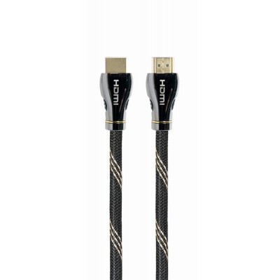 Купить ᐈ Кривой Рог ᐈ Низкая цена ᐈ Кабель Cablexpert HDMI - HDMI V 2.1 (M/M), 2 м, черный (CCBP-HDMI8K-2M) коробка