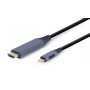 Купить ᐈ Кривой Рог ᐈ Низкая цена ᐈ Кабель Cablexpert HDMI - USB Type-C (M/M), 1.8 м, Black (CC-USB3C-HDMI-01-6)