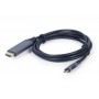 Купить ᐈ Кривой Рог ᐈ Низкая цена ᐈ Кабель Cablexpert HDMI - USB Type-C (M/M), 1.8 м, Black (CC-USB3C-HDMI-01-6)