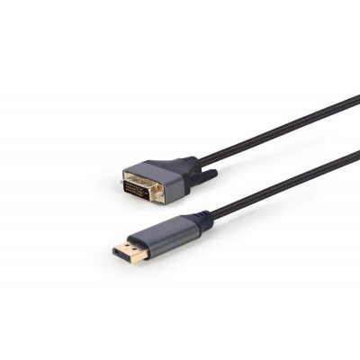 Купить ᐈ Кривой Рог ᐈ Низкая цена ᐈ Кабель Cablexpert DisplayPort - DVI (M/M), 1.8 м, Black (CC-DPM-DVIM-4K-6)