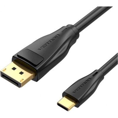 Купить ᐈ Кривой Рог ᐈ Низкая цена ᐈ Кабель Vention DisplayPort - USB Type-C (M/M), 2 м, Black (CGYBH)