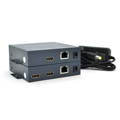 Купить ᐈ Кривой Рог ᐈ Низкая цена ᐈ Адаптер Voltronic HDMI - RJ-45+DC-jack (F/F), Black (YT-SCPE HDM-200m1080Р/16770)