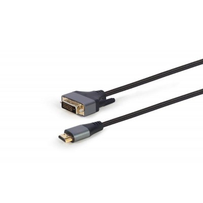 Купить ᐈ Кривой Рог ᐈ Низкая цена ᐈ Кабель Cablexpert HDMI - DVI (M/M), двунаправленный, 18 + 1 pin, 1.8 м, Black (CC-HDMI-DVI-4