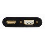 Купить ᐈ Кривой Рог ᐈ Низкая цена ᐈ Адаптер Cablexpert VGA - HDMI+VGA (M/F), 0.15 м, Black (A-VGA-HDMI-02)