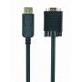 Купить ᐈ Кривой Рог ᐈ Низкая цена ᐈ Кабель Cablexpert DisplayPort - VGA (M/M), 1.8 м, черный (CCP-DPM-VGAM-6) пакет