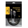 Купить ᐈ Кривой Рог ᐈ Низкая цена ᐈ Кабель Cablexpert DisplayPort - VGA (M/M), 1.8 м, черный (CCP-DPM-VGAM-6) пакет