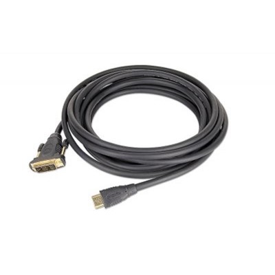 Купить ᐈ Кривой Рог ᐈ Низкая цена ᐈ Кабель Cablexpert (CC-HDMI-DVI-15) HDMI-DVI 4.5м черный Polibag