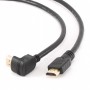 Купить ᐈ Кривой Рог ᐈ Низкая цена ᐈ Кабель Cablexpert HDMI - HDMI V 1.4 (M/M), вилка/угловая вилка, 3 м, черный (CC-HDMI490-10) 