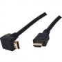 Купить ᐈ Кривой Рог ᐈ Низкая цена ᐈ Кабель Cablexpert (CC-HDMI490-6) HDMI-HDMI V.1.4, вилка/угловая вилка 1.8м Black