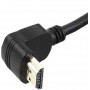 Купить ᐈ Кривой Рог ᐈ Низкая цена ᐈ Кабель Cablexpert (CC-HDMI490-6) HDMI-HDMI V.1.4, вилка/угловая вилка 1.8м Black