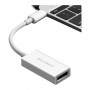 Купить ᐈ Кривой Рог ᐈ Низкая цена ᐈ Адаптер Ugreen MM130 DisplayPort - USB Type-C (F/M), Gray (40372)