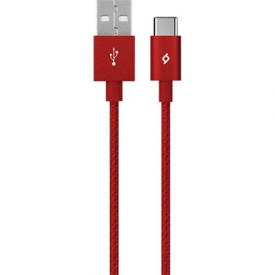 Купить ᐈ Кривой Рог ᐈ Низкая цена ᐈ Кабель Ttec AlumiCable USB - USB Type-C (M/M), 1.2 м, Red (2DK18K)