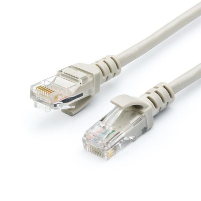 Купить ᐈ Кривой Рог ᐈ Низкая цена ᐈ Патч-корд UTP Atcom Geplink Cat.5e, 26AWG, 10 м, серый (GL8010)