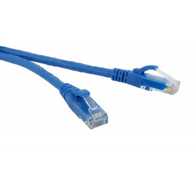 Купить ᐈ Кривой Рог ᐈ Низкая цена ᐈ Патч-корд литой, UTP, RJ45, Cat.5e, 10m, синий