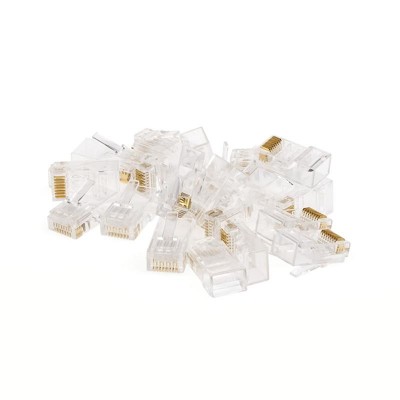 Купить ᐈ Кривой Рог ᐈ Низкая цена ᐈ Коннектор RJ45 Atcom (14373) 8p8c, 23-24 AWG (0,57-0,50 мм), Cat.6, 100шт